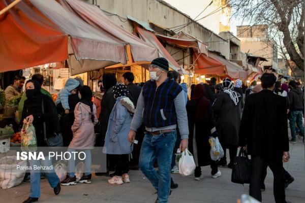 غربت پروتکل های بهداشتی در روزبازارهای اراک، آمار صعودی کرونا در بهمن ماه