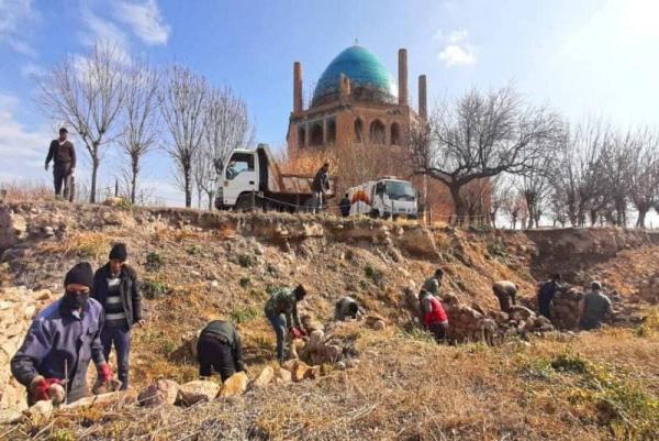 آغاز ساماندهی محوطه پایگاه میراث جهانی گنبد سلطانیه
